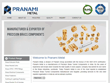 Tablet Screenshot of pranamimetal.com